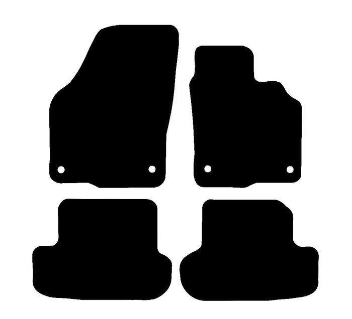 Volkswagen Beetle 2012 - 2019 Car Mats vehicle mat pattern