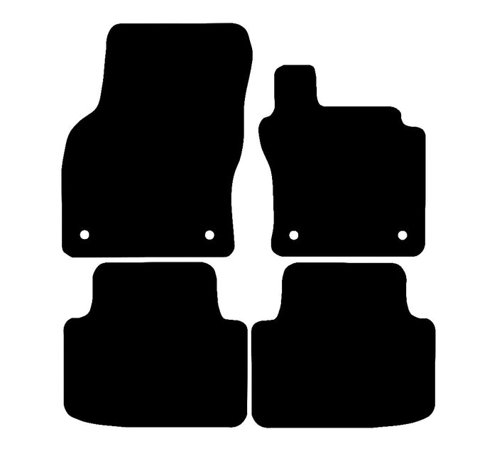 Volkswagen Passat 2015 to Present Car Mats vehicle mat pattern
