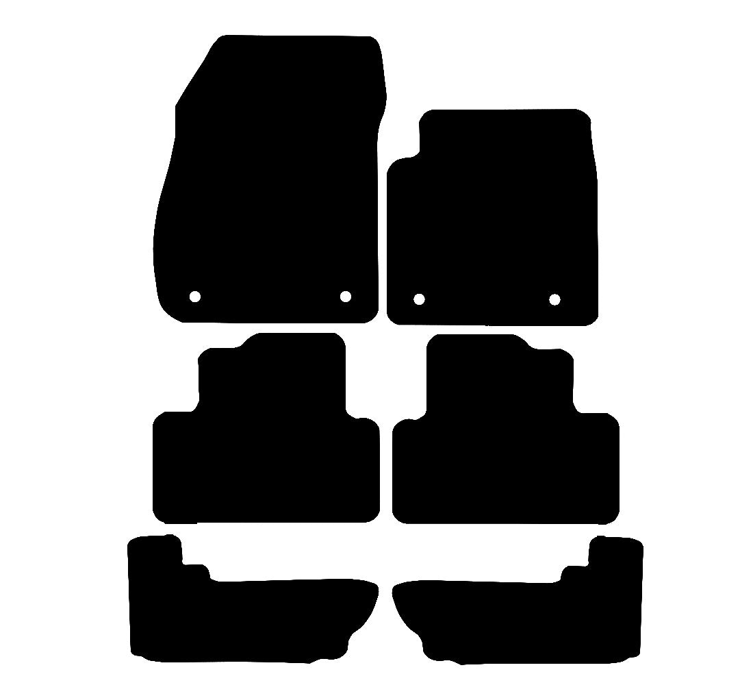 Vauxhall Zafira C Tourer (6-Piece) (7 Seat) 2012 to Present Car Mats vehicle mat pattern