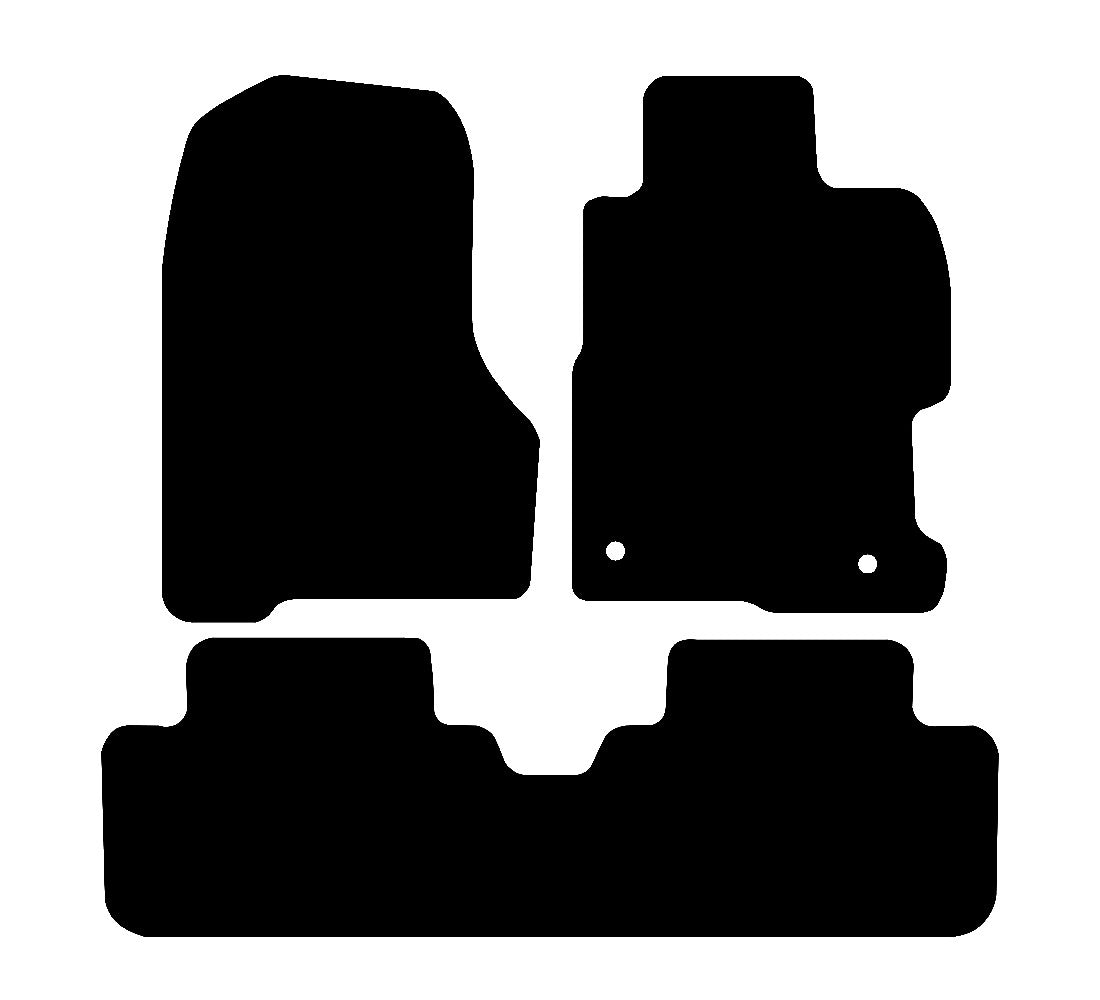 Honda Civic (3 Door) 2001 - 2006 Car Mats vehicle mat pattern