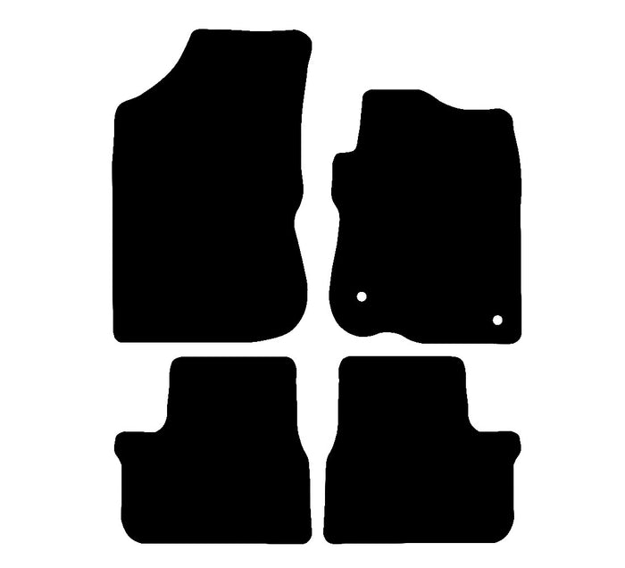 Peugeot 2008 2013 - 2020 Car Mats vehicle mat pattern