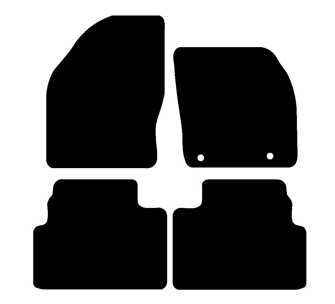 Ford Kuga (2 Clip Version) 2008 - 2012 Car Mats vehicle mat pattern