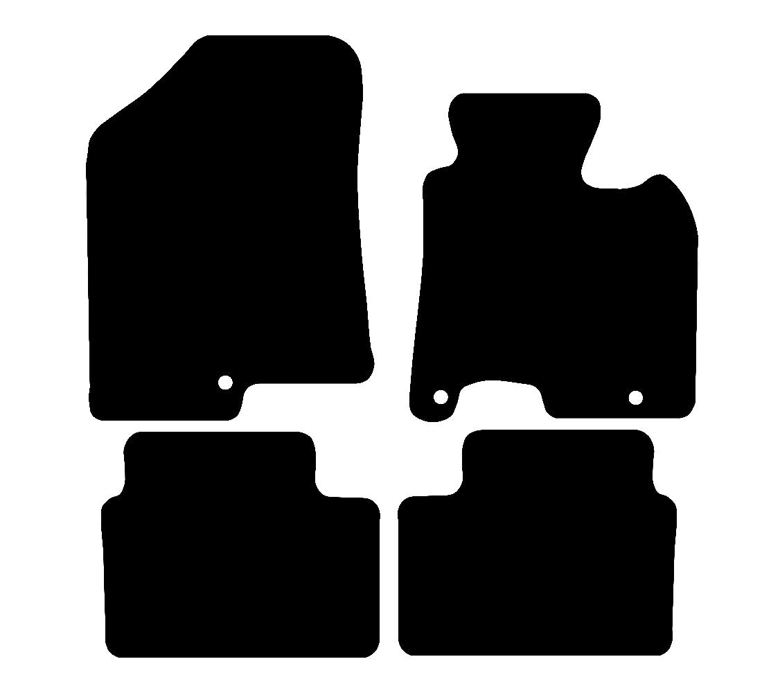 Hyundai i30 2012 - 2017 Car Mats vehicle mat pattern