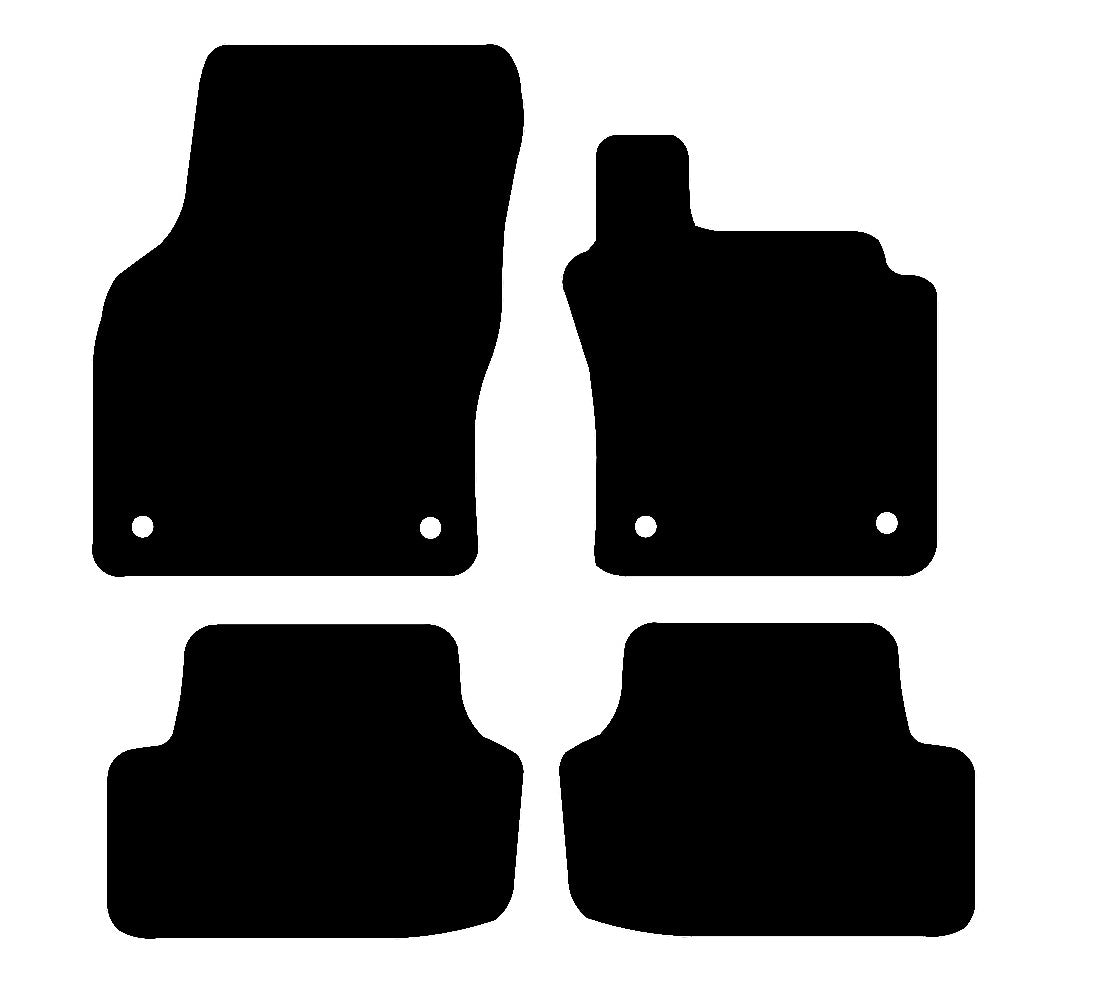Volkswagen Golf (MK7) 2013 - 2020 Car Mats vehicle mat pattern