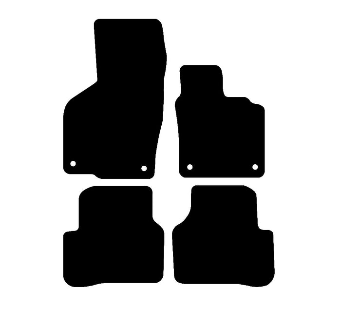Volkswagen Passat 2011 - 2015 Car Mats vehicle mat pattern