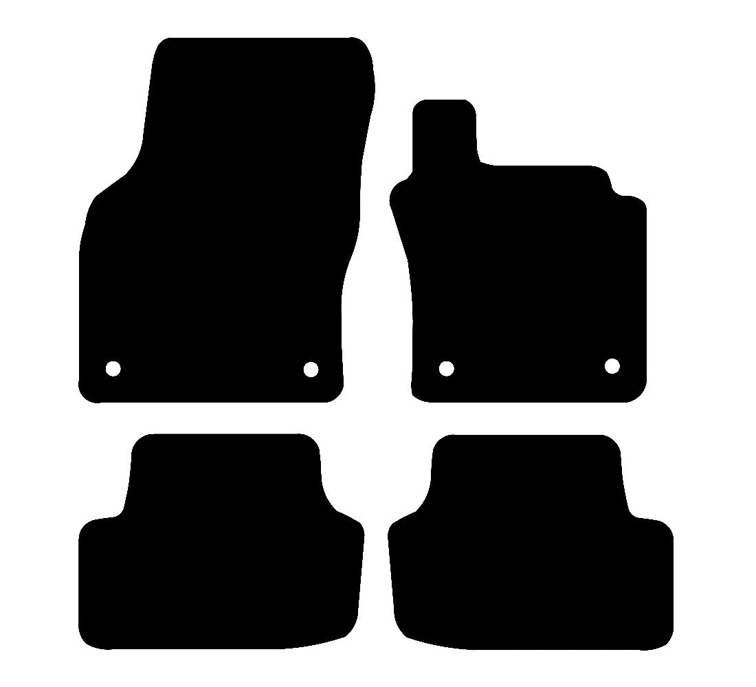 Skoda Octavia MK3 2013 - 2020 Car Mats vehicle mat pattern