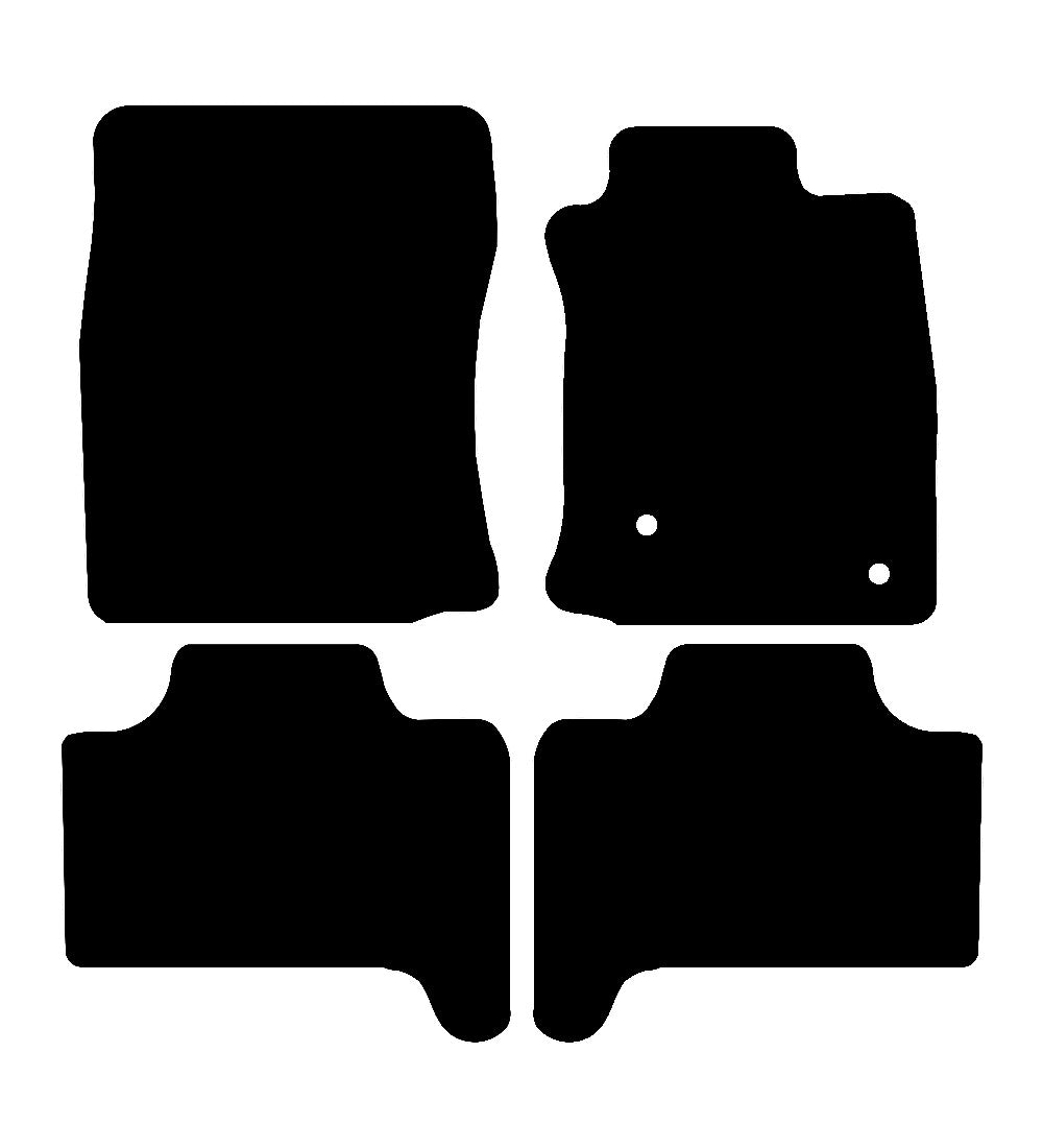 Toyota Land Cruiser 2003 - 2010 Car Mats vehicle mat pattern