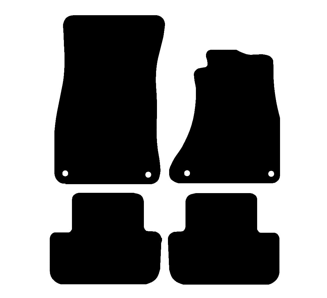 Audi A5 Sportback 2007 - 2016 Car Mats vehicle mat pattern