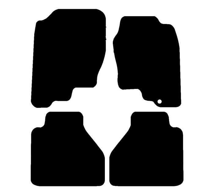 Nissan Navara Double Cab 2005 - 2010 Car Mats vehicle mat pattern