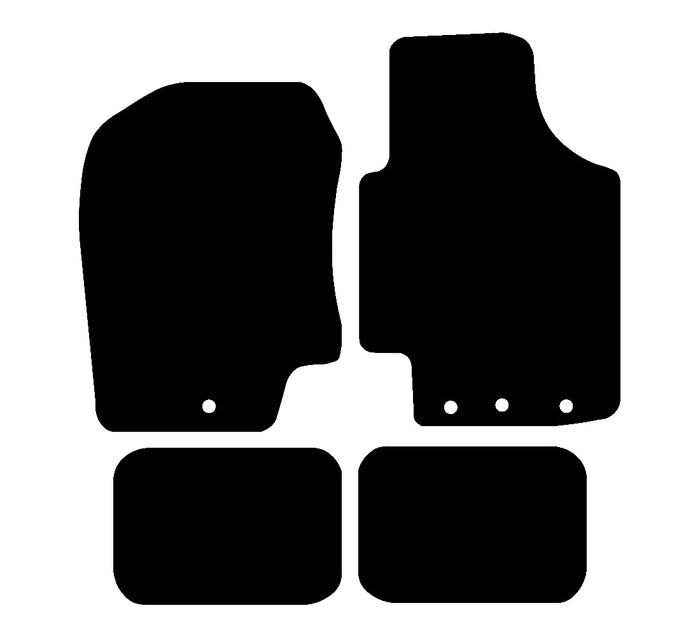Hyundai i20 (Alternative) 2009 - 2014 Car Mats vehicle mat pattern