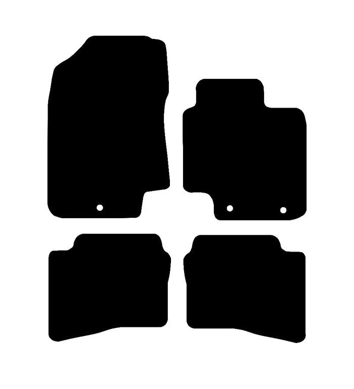 Hyundai i20 2009 - 2014 Car Mats vehicle mat pattern