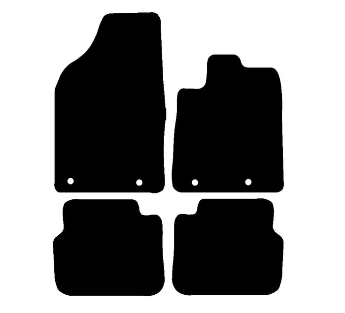 Chrysler Delta (Auto) 2011 - 2013 Car Mats vehicle mat pattern