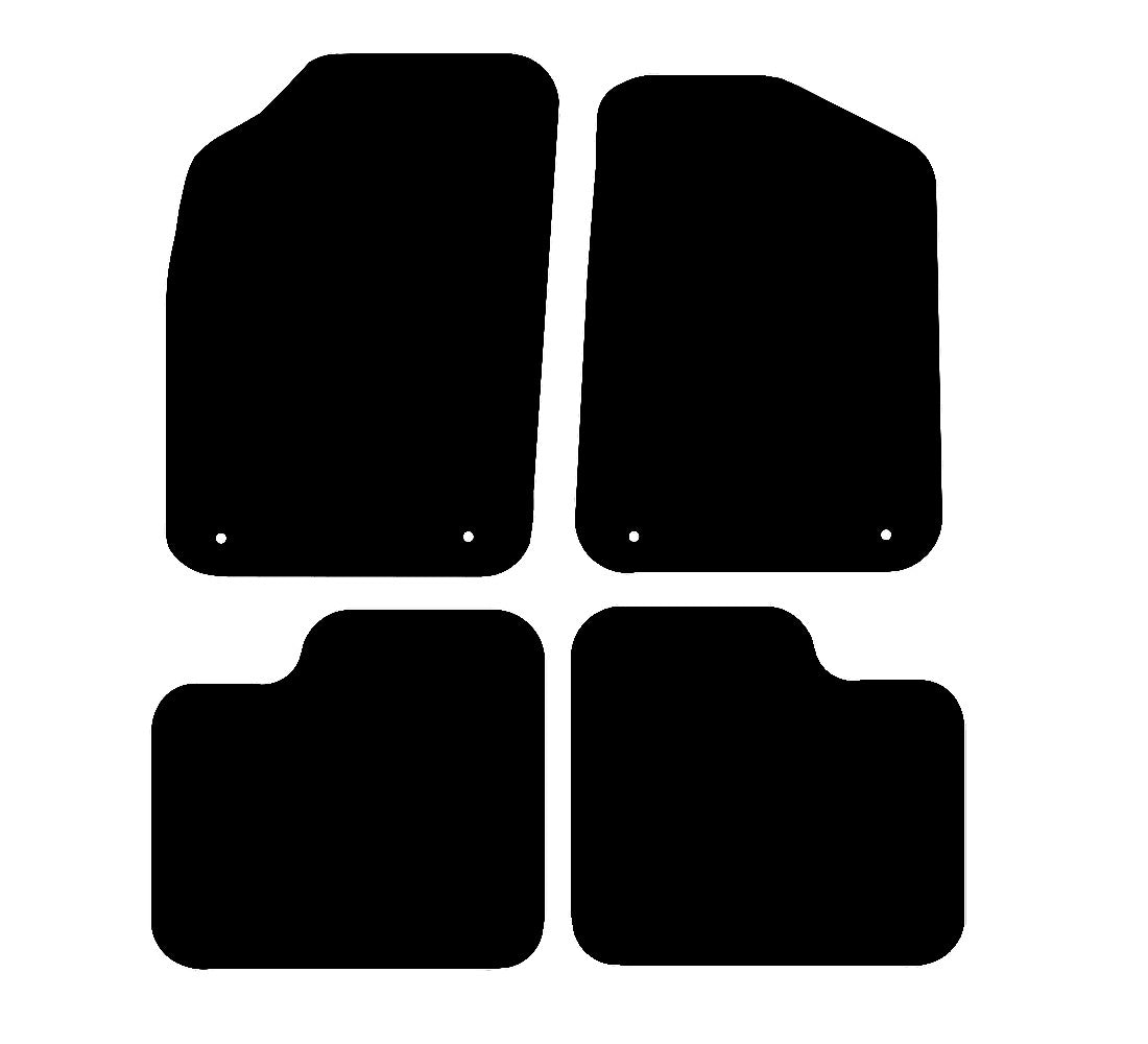 Fiat 500 2013 - 2020 Car Mats vehicle mat pattern