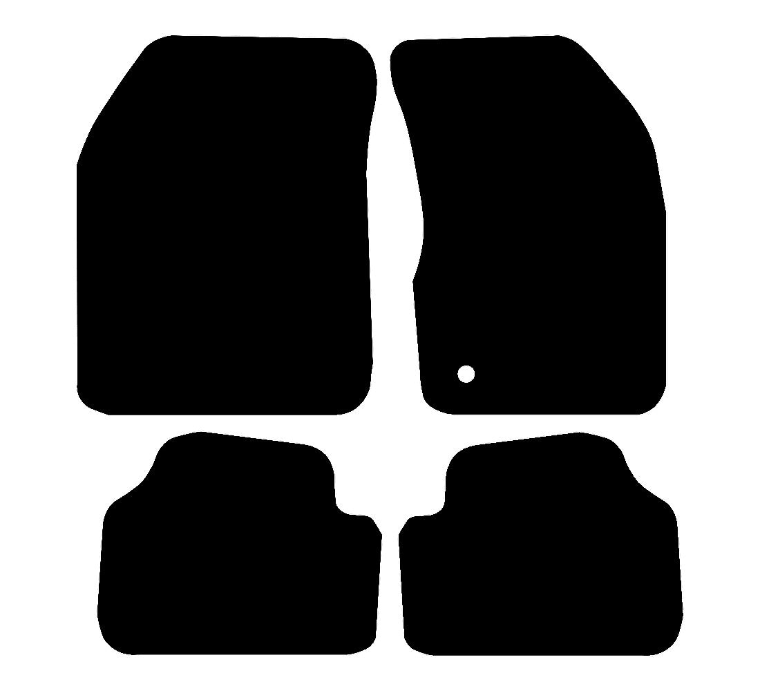 Dodge Avenger 2007 - 2009 Car Mats vehicle mat pattern