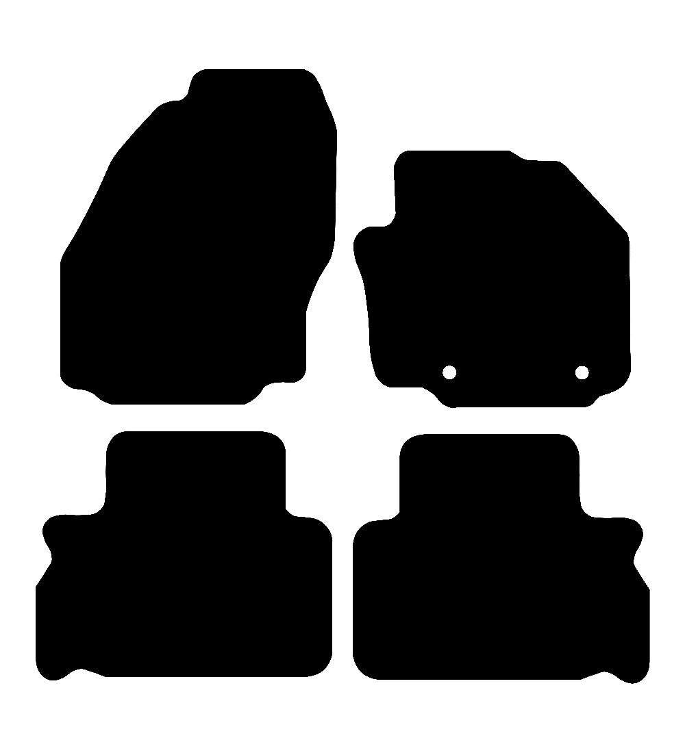 Ford S Max (OEM Holes) 2010 - 2011 Car Mats vehicle mat pattern