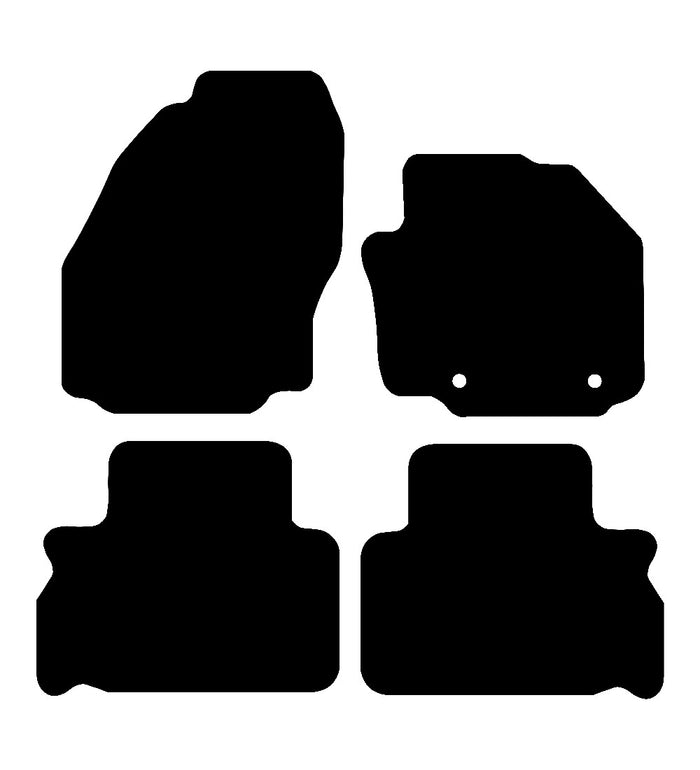 Ford S Max (OEM Holes) 2010 - 2011 Car Mats vehicle mat pattern