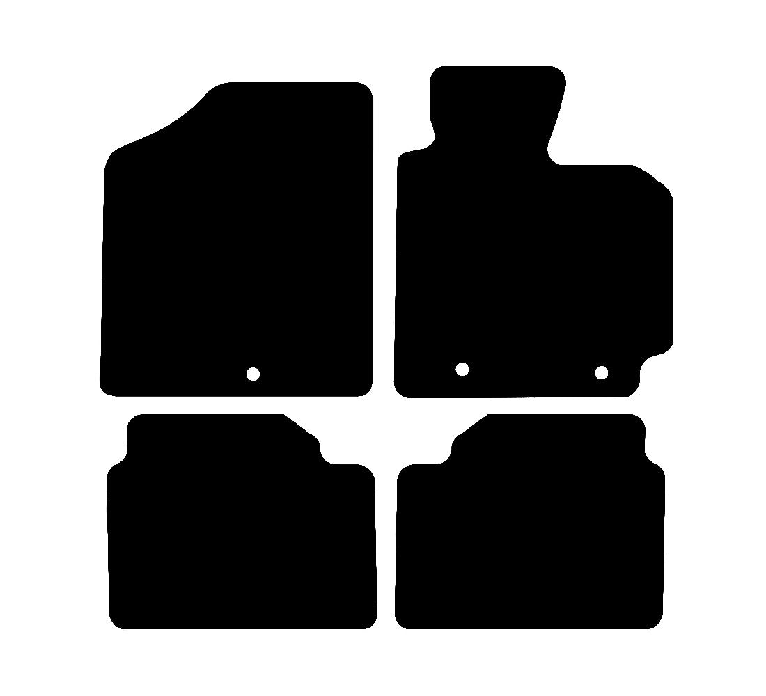 Hyundai Veloster 2011 - 2018 Car Mats vehicle mat pattern