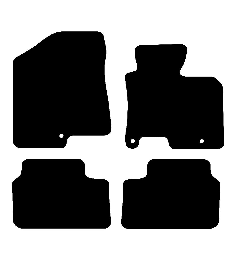 Kia Ceed (5 Door) 2012 - 2018 Car Mats vehicle mat pattern