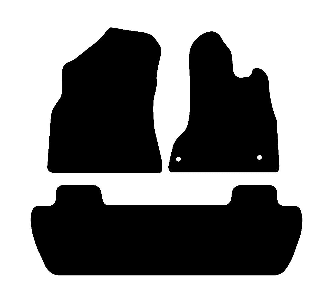Citroen Berlingo Multispace 2008 - 2018 Car Mats vehicle mat pattern