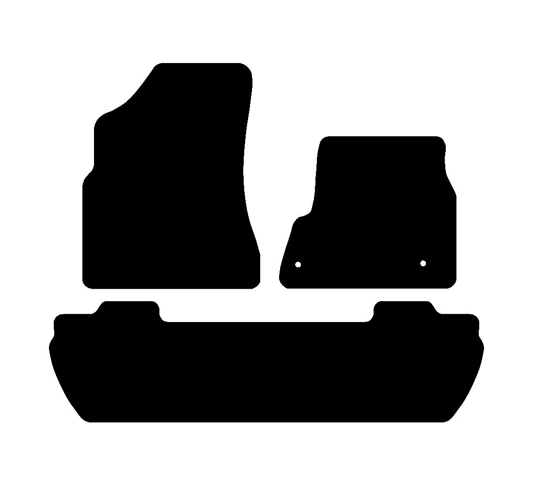 Peugeot Partner Tepee (Horizon) 2008 - 2018 Car Mats vehicle mat pattern
