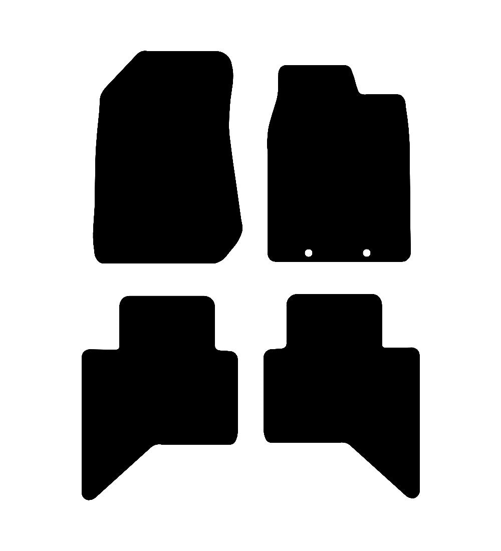 Isuzu D-Max 2012 - 2021 Car Mats vehicle mat pattern