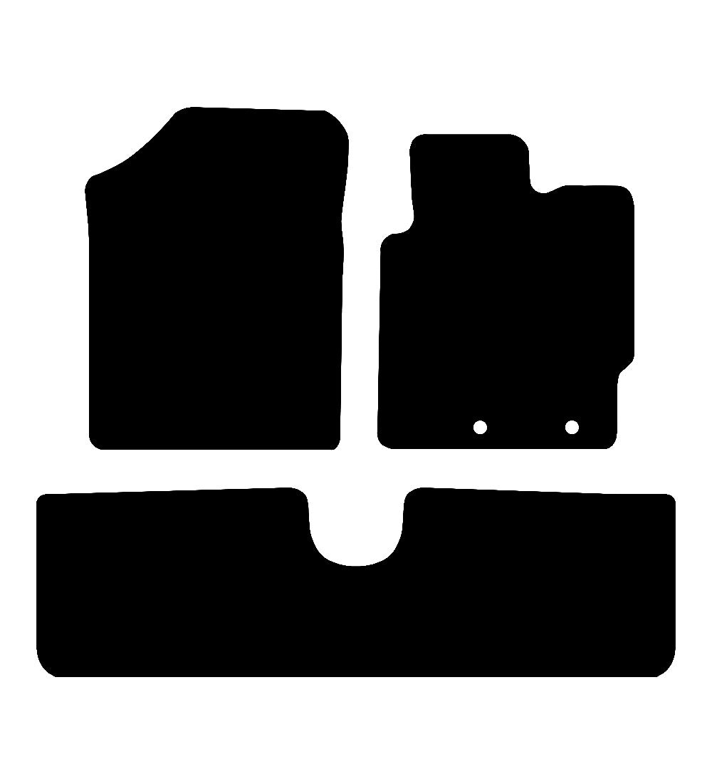 Toyota Yaris Hybrid 2014 to 2020 Car Mats vehicle mat pattern