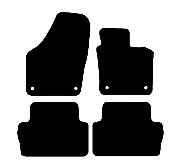 Seat Alhambra 2010 - 2020 Car Mats vehicle mat pattern