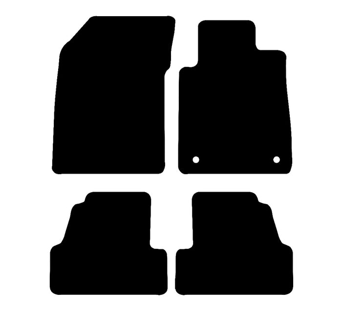 Vauxhall Mokka X 2017 to Present Car Mats vehicle mat pattern
