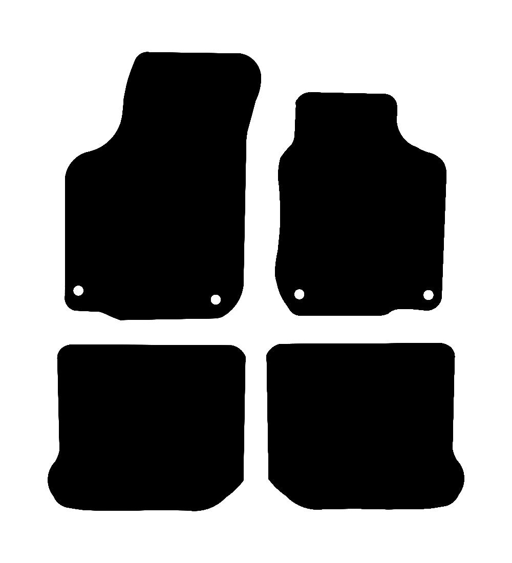 Volkswagen Beetle 2000 - 2011 Car Mats vehicle mat pattern