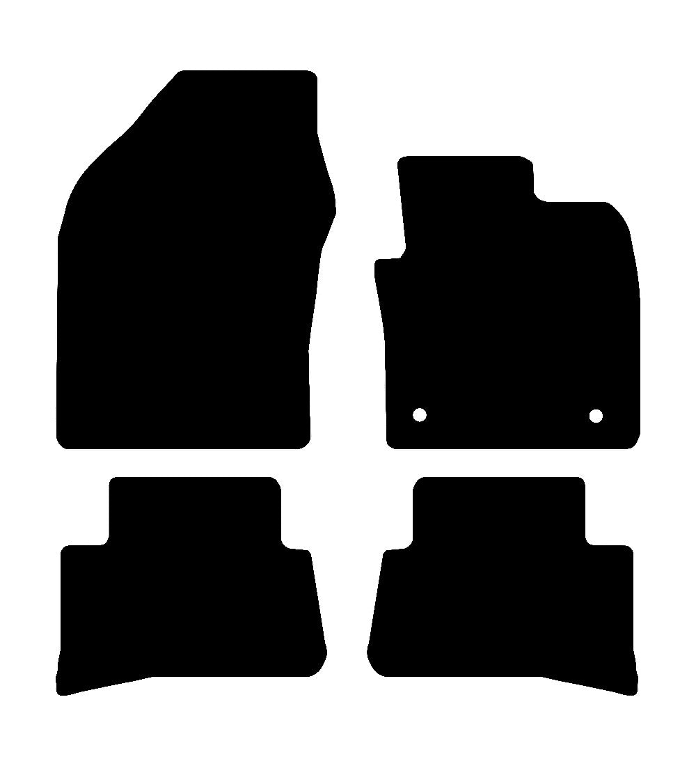Toyota CH-R 2017 to Present Car Mats vehicle mat pattern