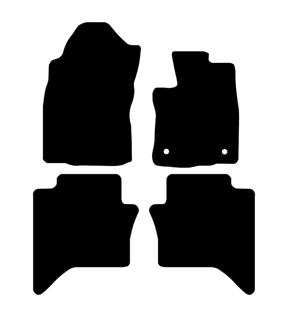 Toyota Hilux Double Cab (Automatic) 2016 to Present Car Mats vehicle mat pattern