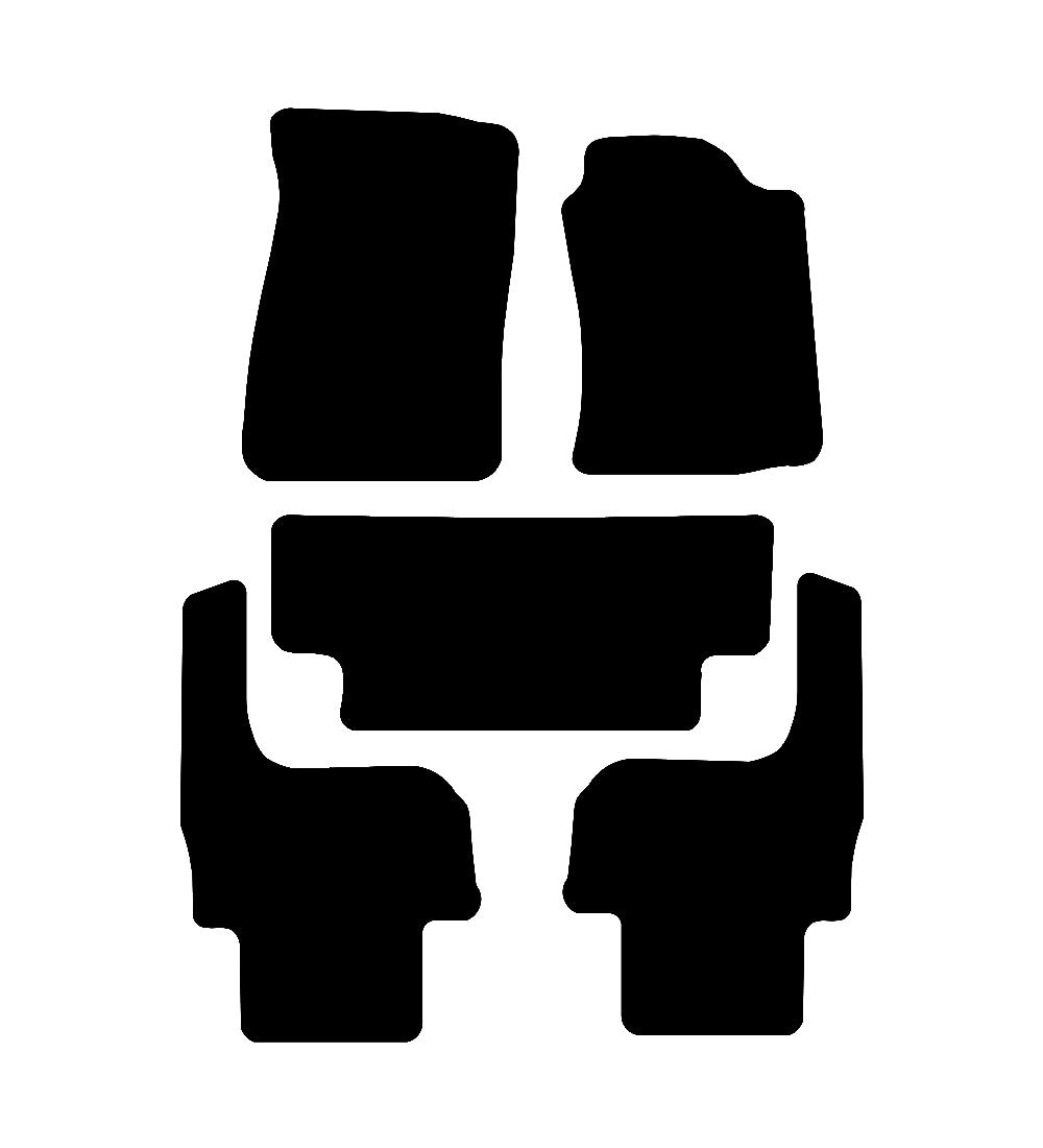 Toyota Land Cruiser Colorado 1998 - 2002 Car Mats vehicle mat pattern