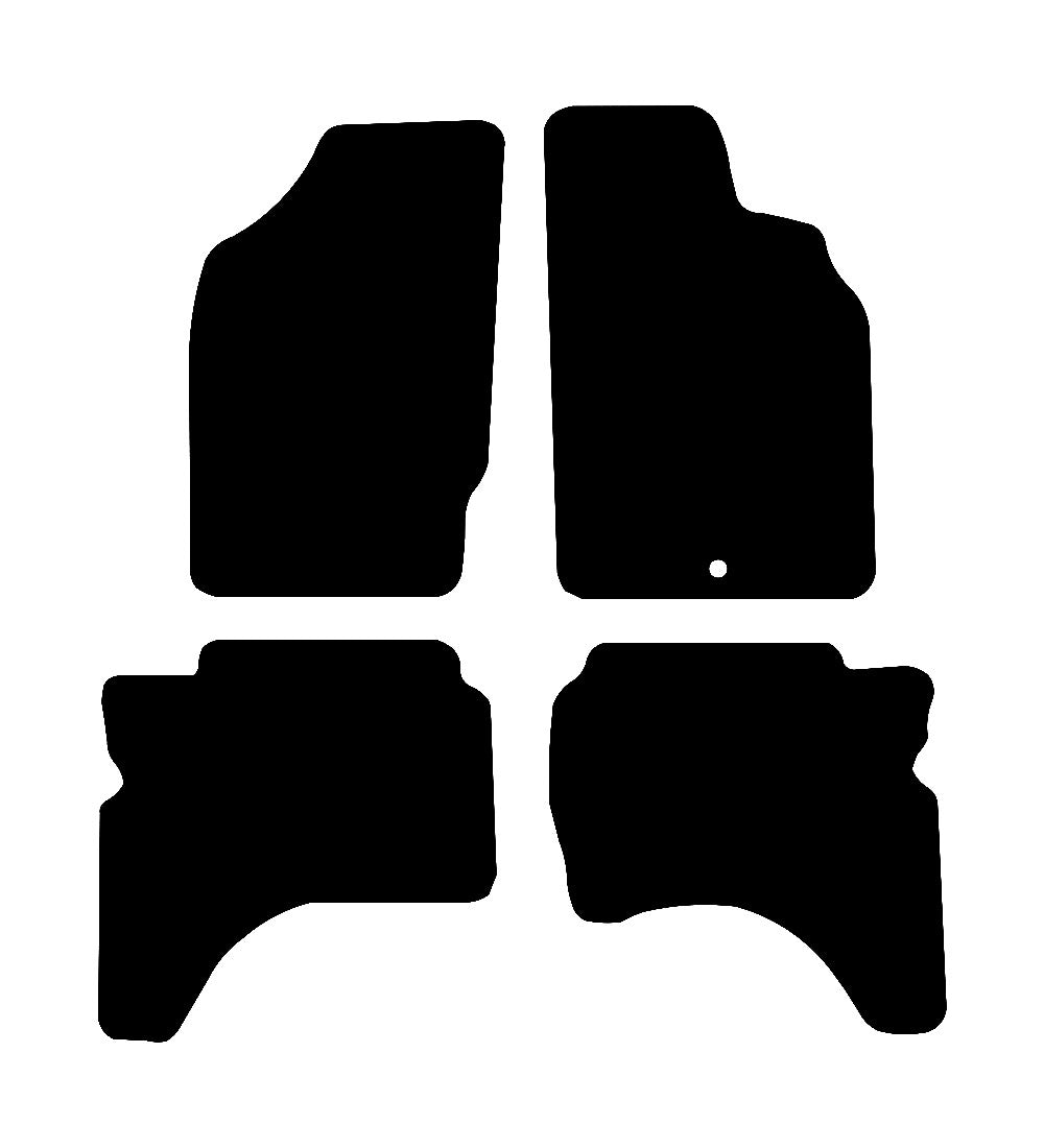 Toyota Hilux Double Cab 1997 - 2005 Car Mats vehicle mat pattern