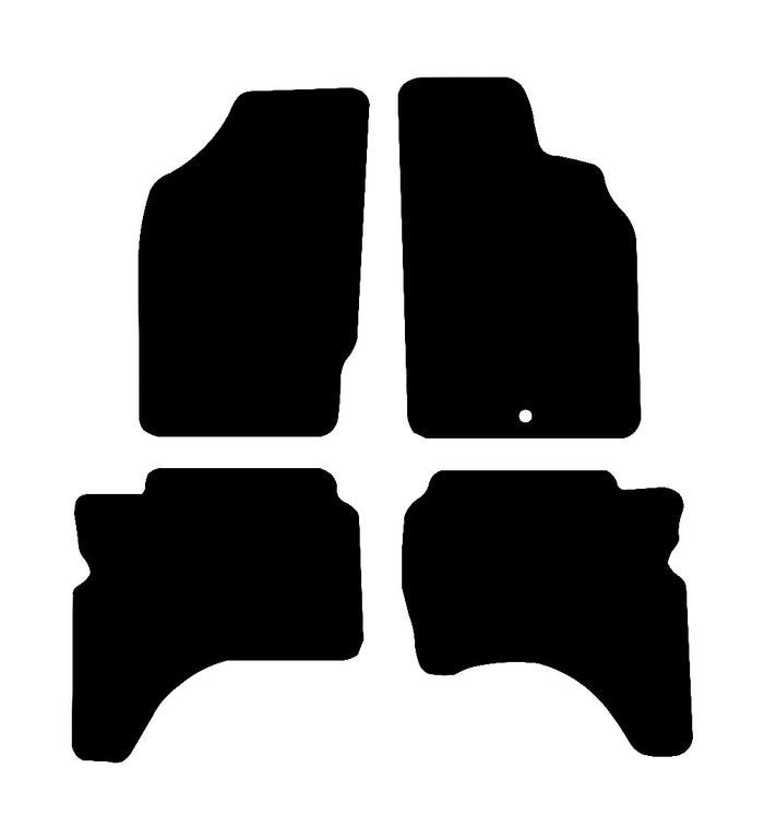 Toyota Hilux Double Cab 1997 - 2005 Car Mats vehicle mat pattern
