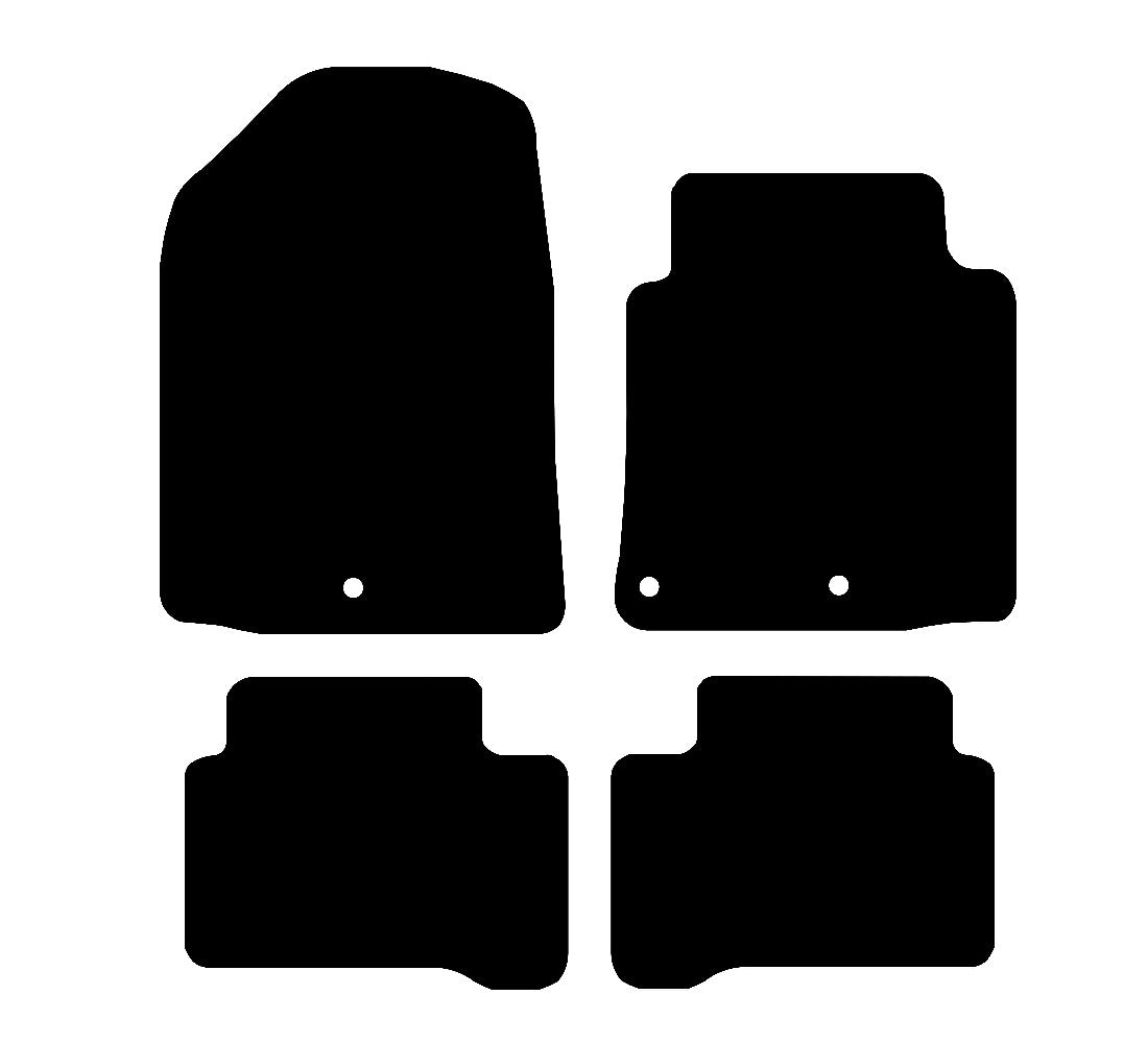 Hyundai Ioniq Hybrid 2016 - 2020 Car Mats vehicle mat pattern