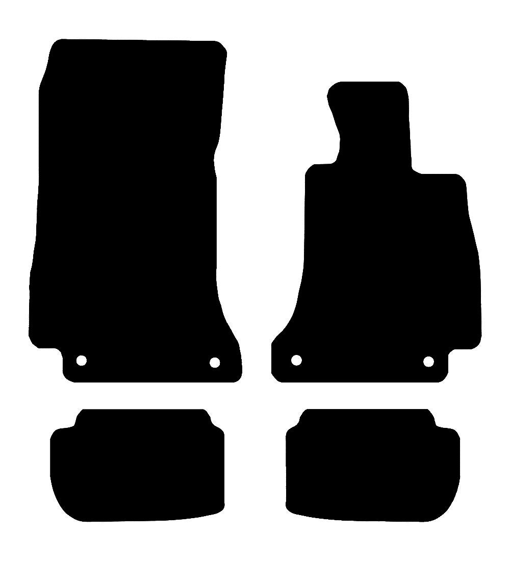 Mercedes E Class (W220D) (W207) (C238) Coupe/Cabriolet 2017 to Present Car Mats vehicle mat pattern