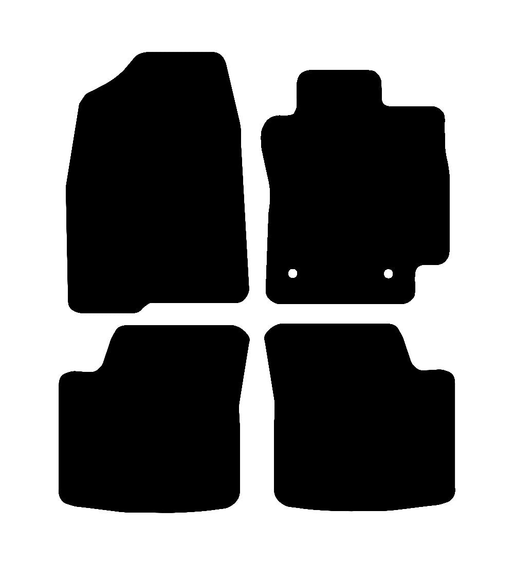 Toyota Prius 2000 - 2009 Car Mats vehicle mat pattern