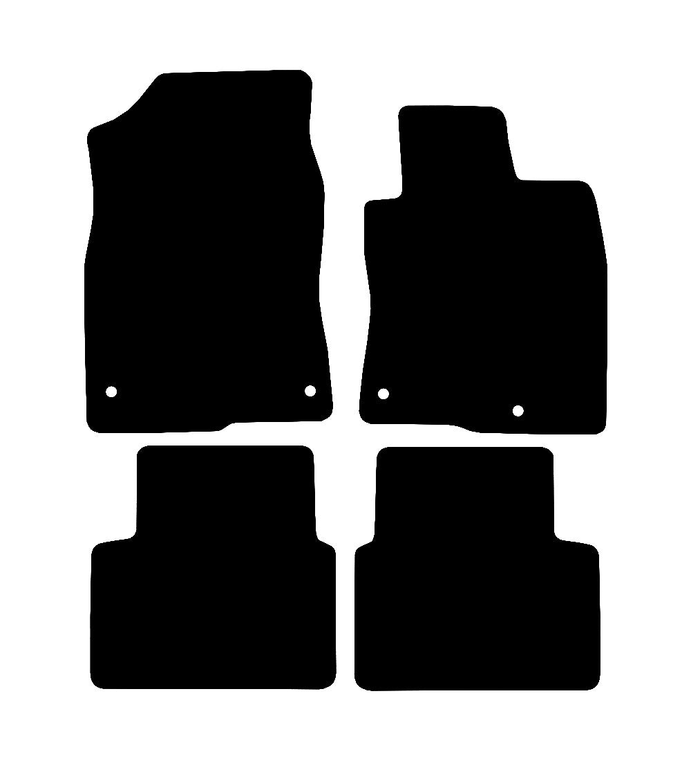 Honda Civic 2017 - 2022 Car Mats vehicle mat pattern