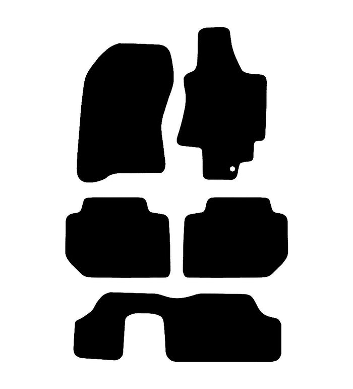 Subaru Tribeca (7 Seat Version) 2007 to Present Car Mats vehicle mat pattern