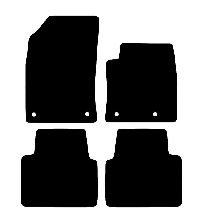 Vauxhall Crossland X 2017 to Present Car Mats vehicle mat pattern