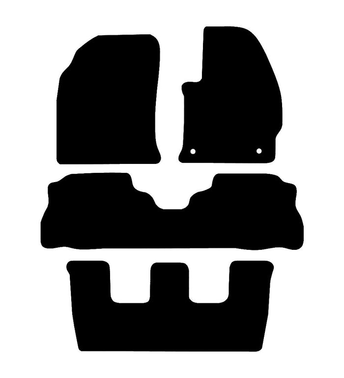 Toyota Prius Plus (Taxi Version) (7 Seater) 2012 - 2021 Car Mats vehicle mat pattern
