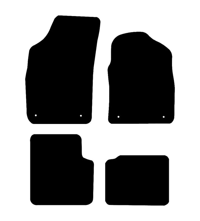 Fiat 500 (Hybrid Phev) 2020 to Present Car Mats vehicle mat pattern
