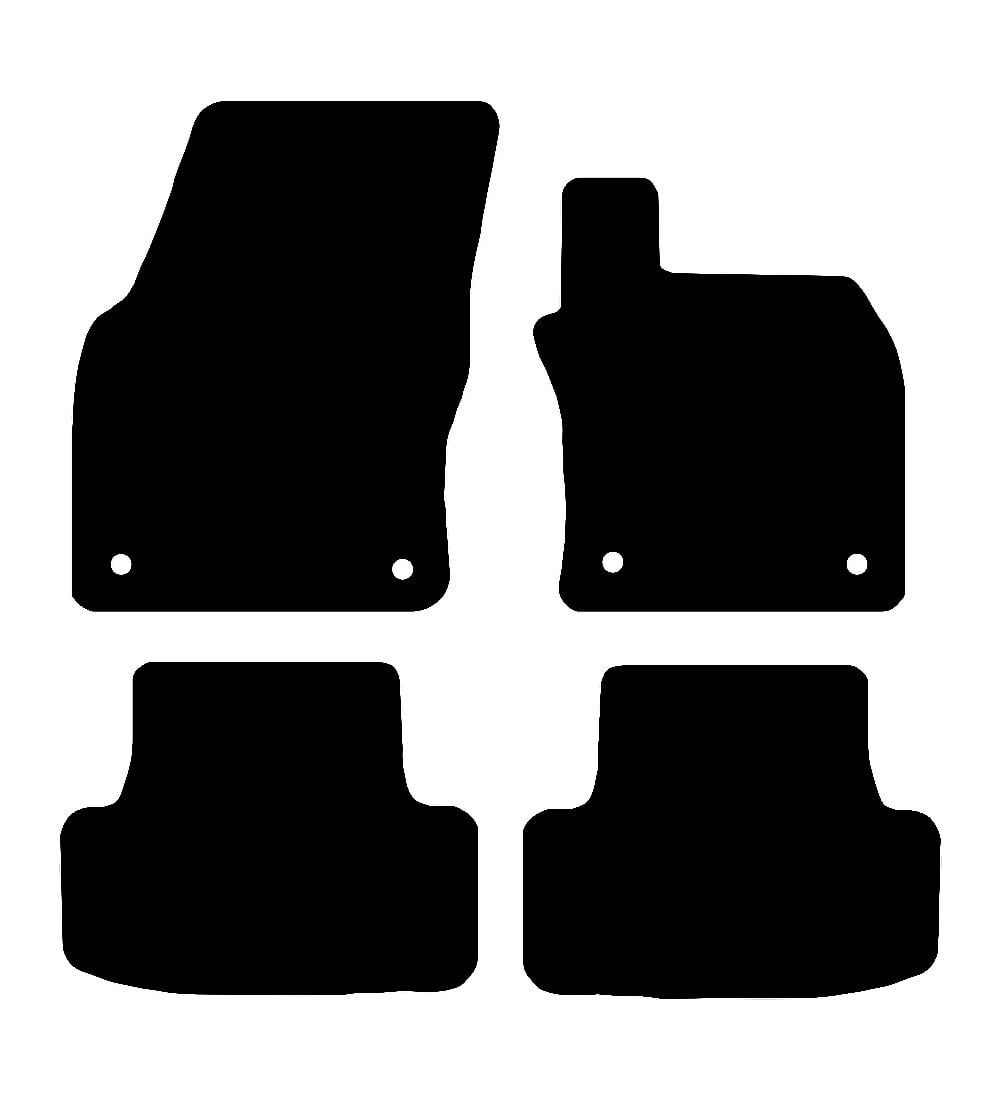Audi Q2 2016 to Present Car Mats vehicle mat pattern