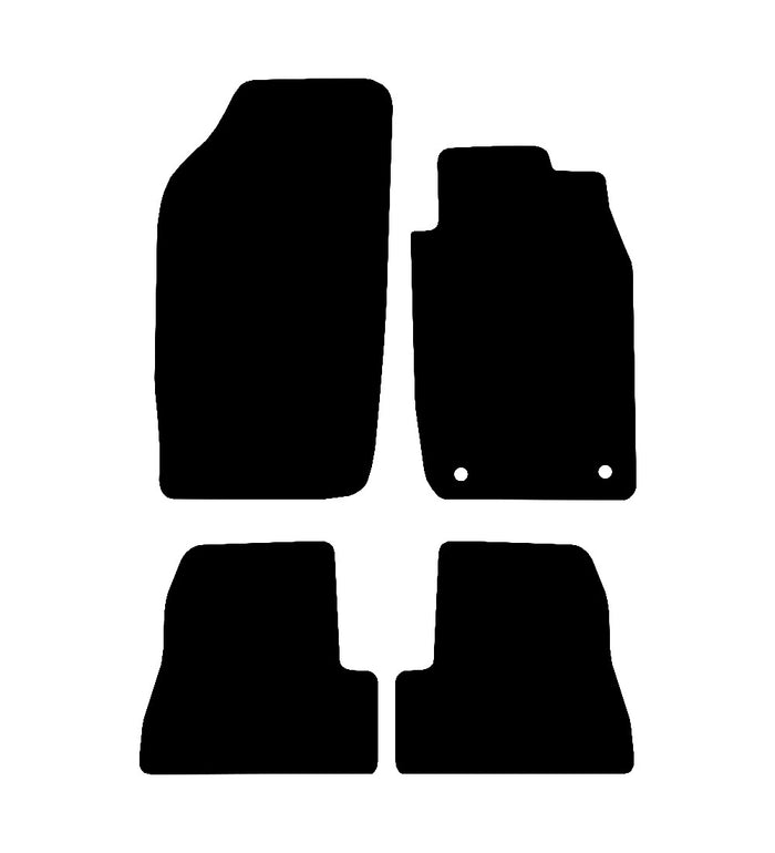 Peugeot 206 CC 1998 - 2006 Car Mats vehicle mat pattern