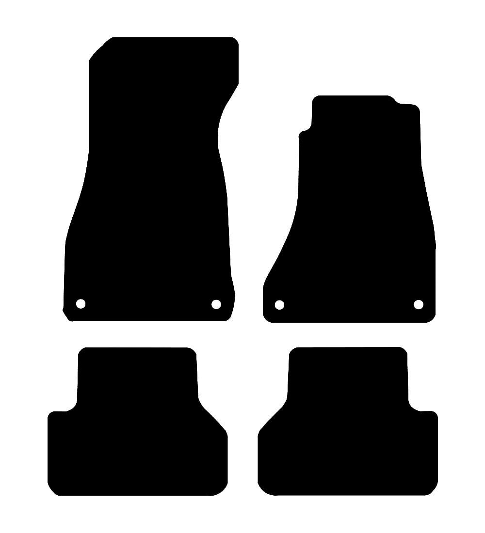 Audi A4 (4 Clip Version) 2016 to Present Car Mats vehicle mat pattern