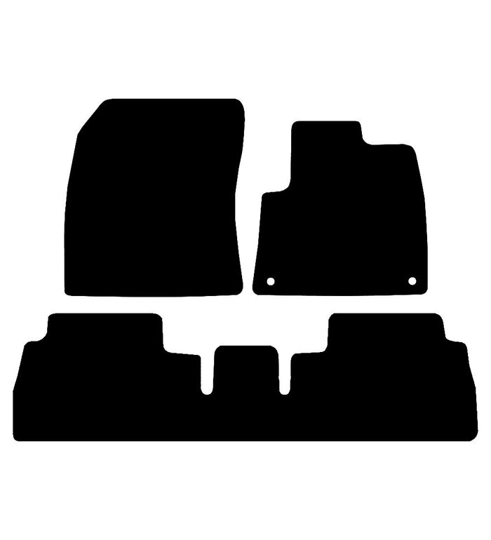 Vauxhall Combo Van (E) (Crew Cab) 2019 to Present Car Mats vehicle mat pattern