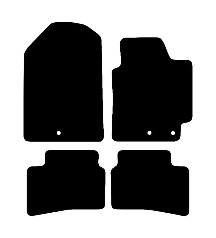 Kia Rio 2017 to Present Car Mats vehicle mat pattern