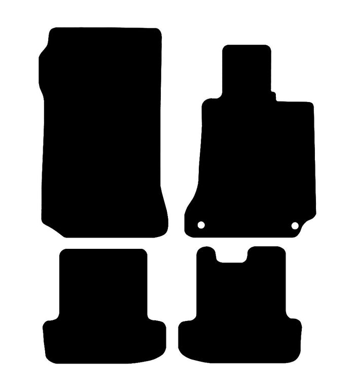 Mercedes C Class Coupe (Manual) 2011 - 2015 Car Mats vehicle mat pattern