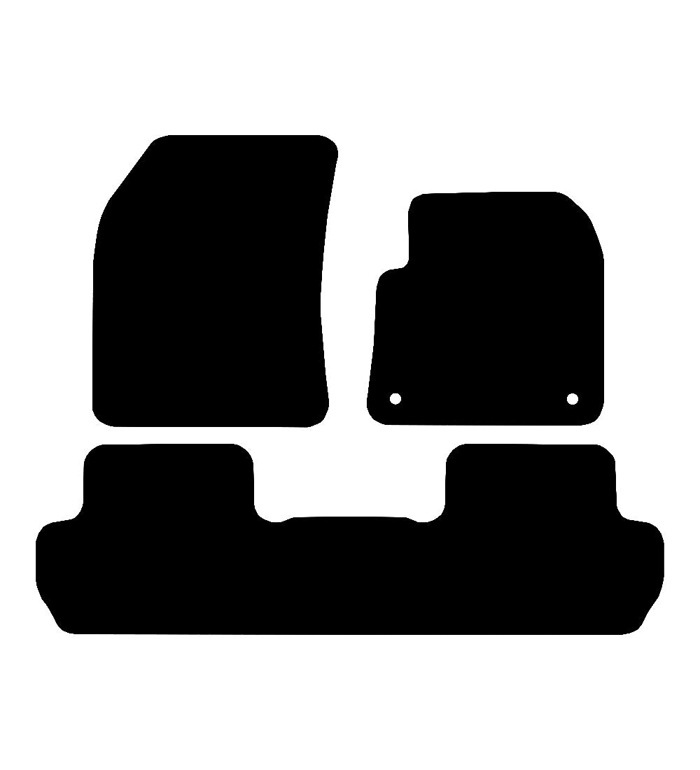 Peugeot 3008 2017 to Present Car Mats vehicle mat pattern
