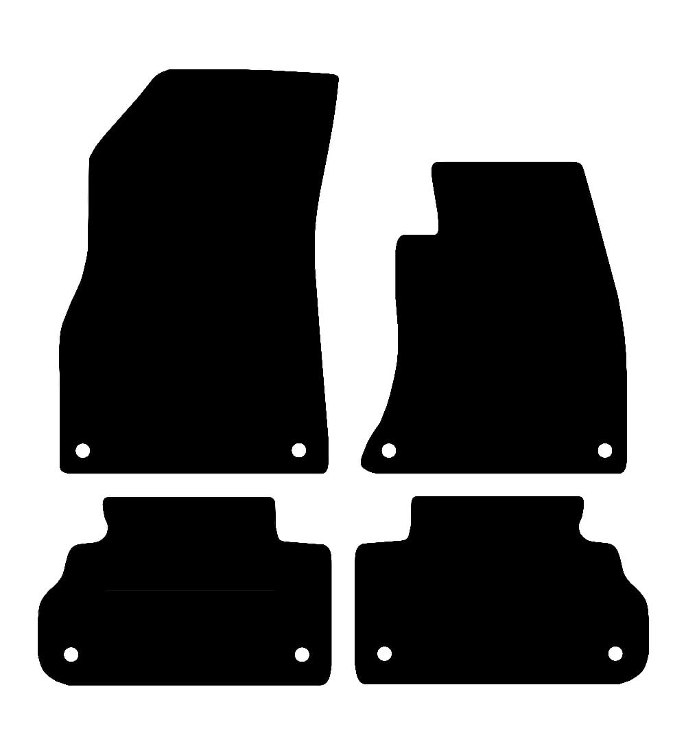 Audi Q5 2017 to Present Car Mats vehicle mat pattern